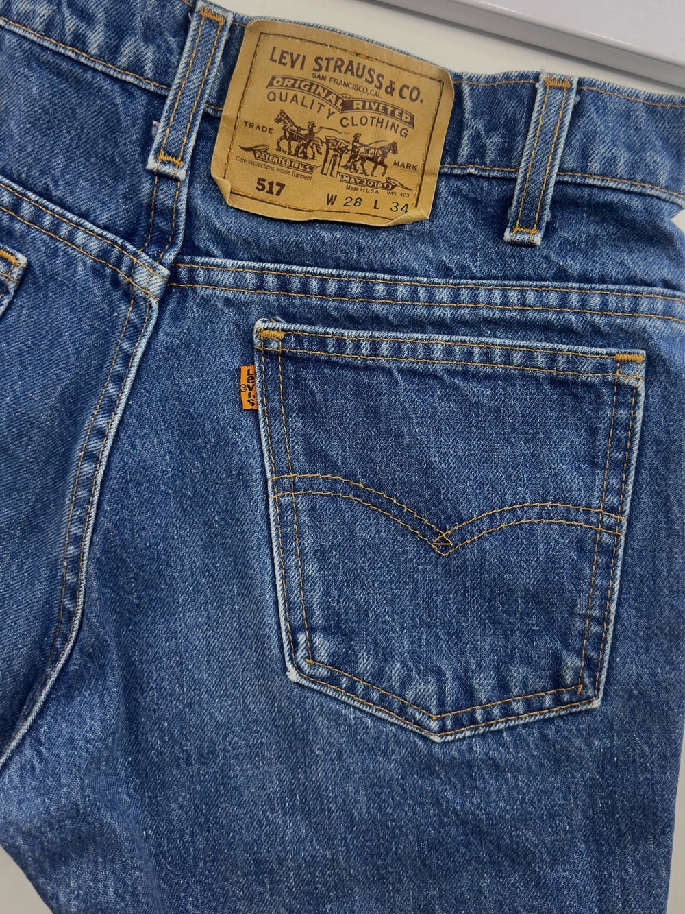 Vintage Levi’s Orange Tab Denim Shorts